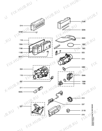 Взрыв-схема посудомоечной машины Husqvarna Electrolux QB5300X - Схема узла Electrical equipment 268